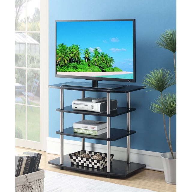 Convenience Concepts Highboy TV Stand - Easy Assembly Entertainment ...
