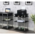 thumbnail image 1 of Convenience Concepts Designs2Go No Tools Printer Stand with Shelves, Black, 1 of 4