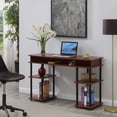thumbnail image 1 of Convenience Concepts Designs2Go No Tools Student Desk with Shelves, Cherry/Black, All Ages - 30" Height, 1 of 7