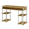 thumbnail image 1 of Convenience Concepts Designs2Go No Tools Student Desk with Shelves, English Oak ( Pack of 2 ), 1 of 4