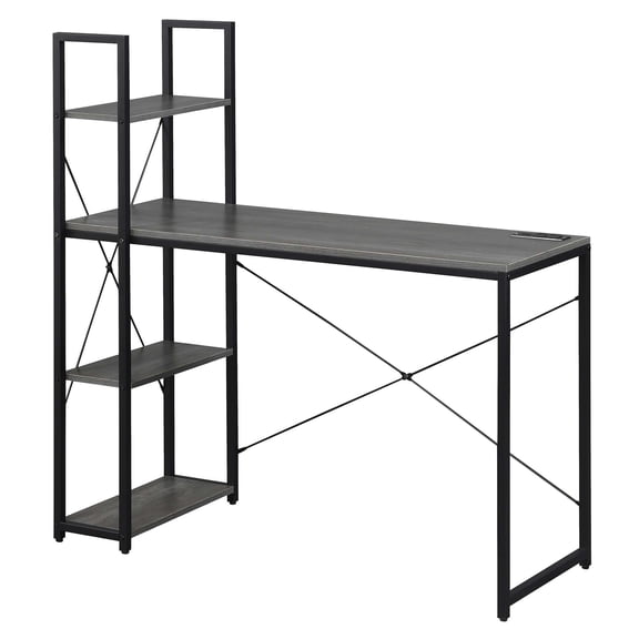 Convenience Concepts Designs2Go Office Workstation Desk with 2 Outlets & 2 USB Ports