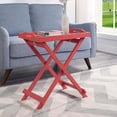 thumbnail image 1 of Convenience Concepts Designs2Go Folding Tray Table, Coral, 1 of 6