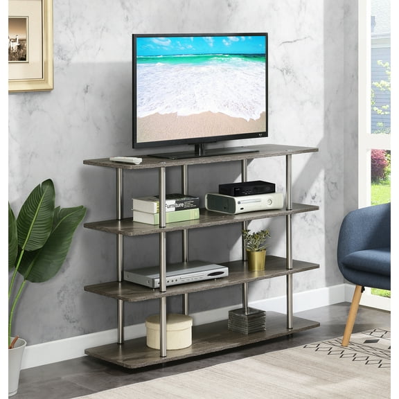 Convenience Concepts Designs2Go XL Highboy 4 Tier TV Stand, Multiple Finishes