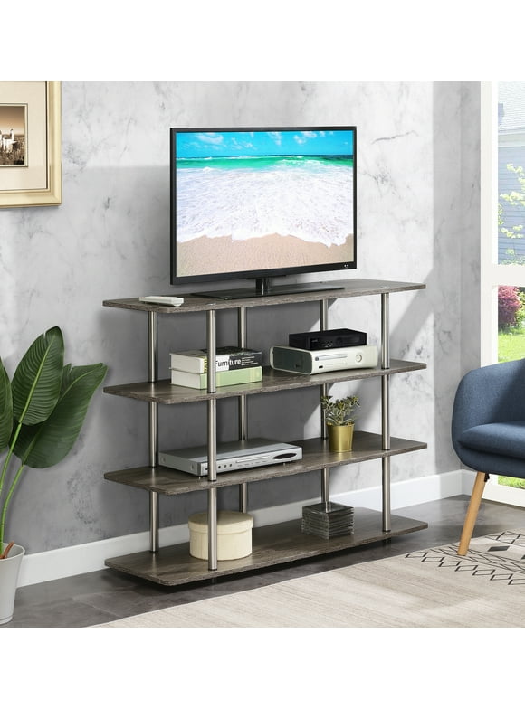 Convenience Concepts Designs2Go XL Highboy 4 Tier TV Stand, Multiple Finishes