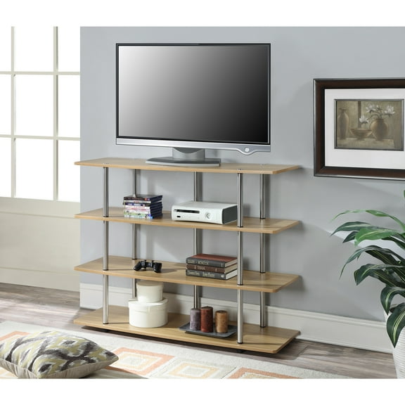 Convenience Concepts Designs2Go XL Highboy TV Stand, Light Oak