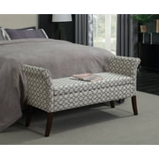 Convenience Concepts Designs4Comfort Garbo Storage Bench, Ribbon Pattern Fabric