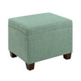 thumbnail image 1 of Convenience Concepts Madison Storage Ottoman, Green Fabric, 1 of 7