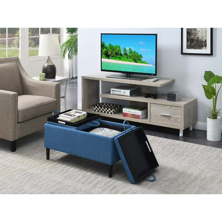 Convenience concepts designs4comfort magnolia storage ottoman with trays online