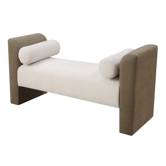 Convenience Concepts Designs4Comfort Monroe Bedroom Bench in Ivory