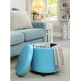 thumbnail image 1 of Convenience Concepts Designs4Comfort Round Accent Storage Ottoman, 1 of 5
