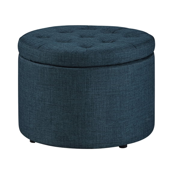 Convenience Concepts Designs4Comfort Round Shoe Ottoman, Multiple Finishes