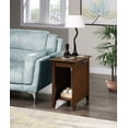 thumbnail image 1 of Convenience Concepts Edison End Table with Charging Station and Shelf, Espresso, 1 of 4