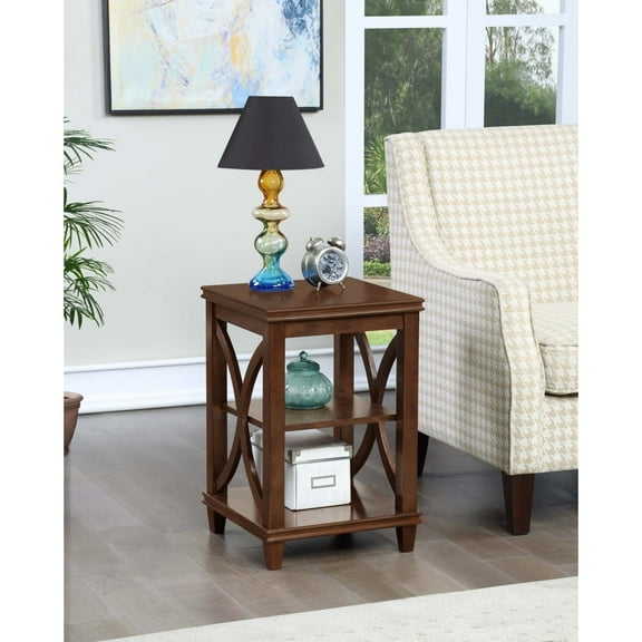 Convenience Concepts Florence End Table in Espresso Wood Finish