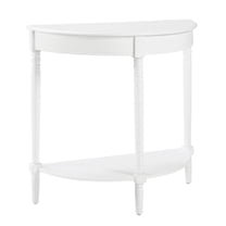 Convenience Concepts French Country Entryway Table in White Wood Finish