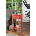 thumbnail image 1 of Convenience Concepts French Country Khloe 1 Drawer Accent Table with Shelf, Coral, 1 of 7