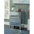 thumbnail image 1 of Convenience Concepts Gold Coast Large 3 Drawer Mirrored End Table, Multiple Finishes, 1 of 3