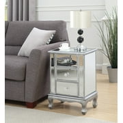 Convenience Concepts Gold Coast Vineyard 3-Drawer Mirrored End Table