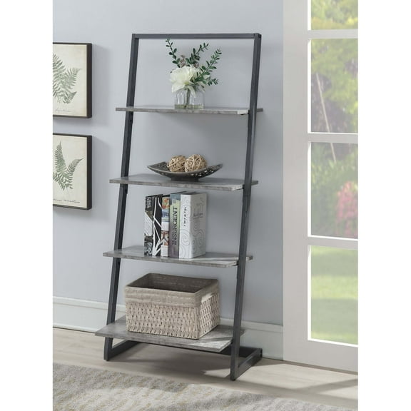 Convenience Concepts Graystone 4 Tier Ladder Bookcase/shelf, Multiple Finishes