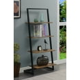 thumbnail image 1 of Convenience Concepts Graystone Ladder Bookshelf, Barnwood/Black, 1 of 4