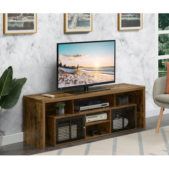 Convenience Concepts Lexington 60 inch TV Stand with Storage Cabinets and Shelves, Multiple Finishes