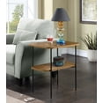 thumbnail image 1 of Convenience Concepts Lunar Chairside End Table with Shelf in Brown Wood Finish, 1 of 6