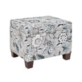 thumbnail image 1 of Convenience Concepts Madison Storage Ottoman, Gray Flora Fabric, 1 of 7