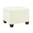 thumbnail image 1 of Convenience Concepts Madison Storage Ottoman, Ivory, 1 of 7