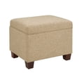 thumbnail image 1 of Convenience Concepts Madison Storage Ottoman, Tan Fabric, 1 of 7
