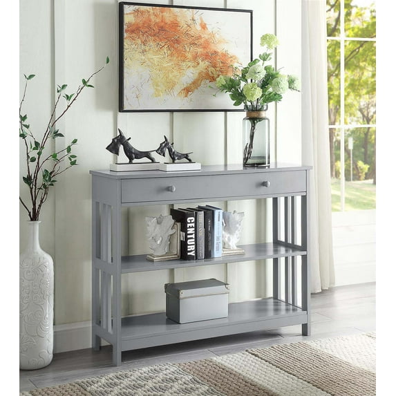 Convenience Concepts Mission 1 Drawer Console Table, Multiple Colors