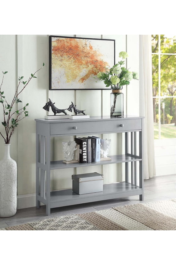 Mission 1 Drawer Console Table, Multiple Colors