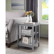 Mission End Table, Gray