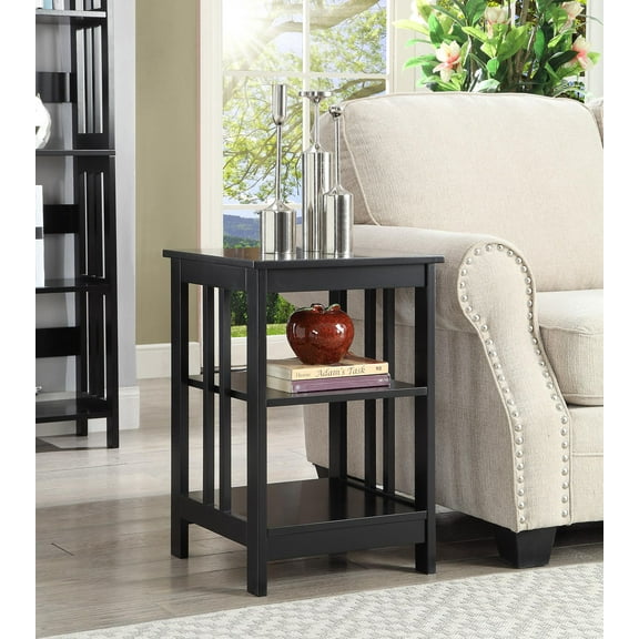 Convenience Concepts Mission End Table, Black