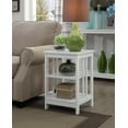 thumbnail image 1 of Convenience Concepts Mission End Table, White, 1 of 4