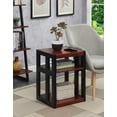 thumbnail image 1 of Convenience Concepts Monterey End Table with Shelves, Cherry/Black, 1 of 7