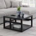 thumbnail image 1 of Convenience Concepts Monterey Square Coffee Table with Shelf, Black, 1 of 6