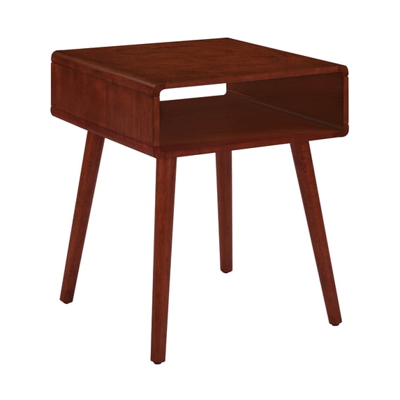 Convenience Concepts Napa End Table with Shelf, Mahogany