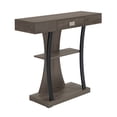 thumbnail image 1 of Convenience Concepts Newport 1 Drawer Harri Console Table with Shelves, Charcoal Gray, 1 of 5