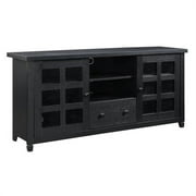 Convenience Concepts Newport Park Lane 1 Drawer TV Stand with Storage Cabinets and Shelves for TVs up to 65 Inches, Black