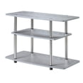 thumbnail image 1 of Convenience Concepts   No Tools 3 Tier TV Stand - Gray, 1 of 1