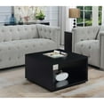 thumbnail image 1 of Convenience Concepts Northfield Admiral Square Coffee Table, Black, 1 of 2