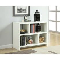 Convenience Concepts Northfield Bookend Console Table in White Wood Finish