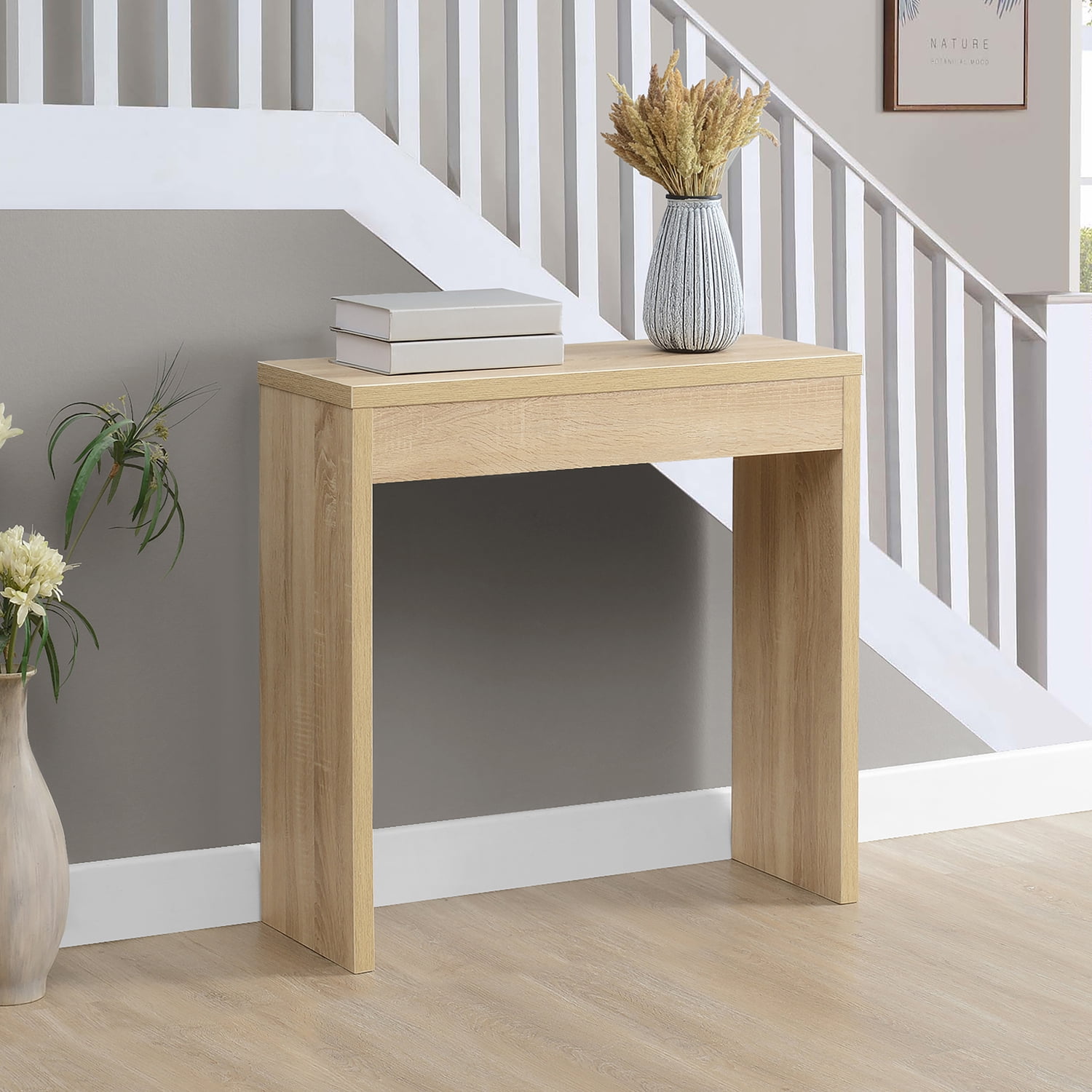 Convenience Concepts Northfield Entryway Hall Table in Weathered White ...
