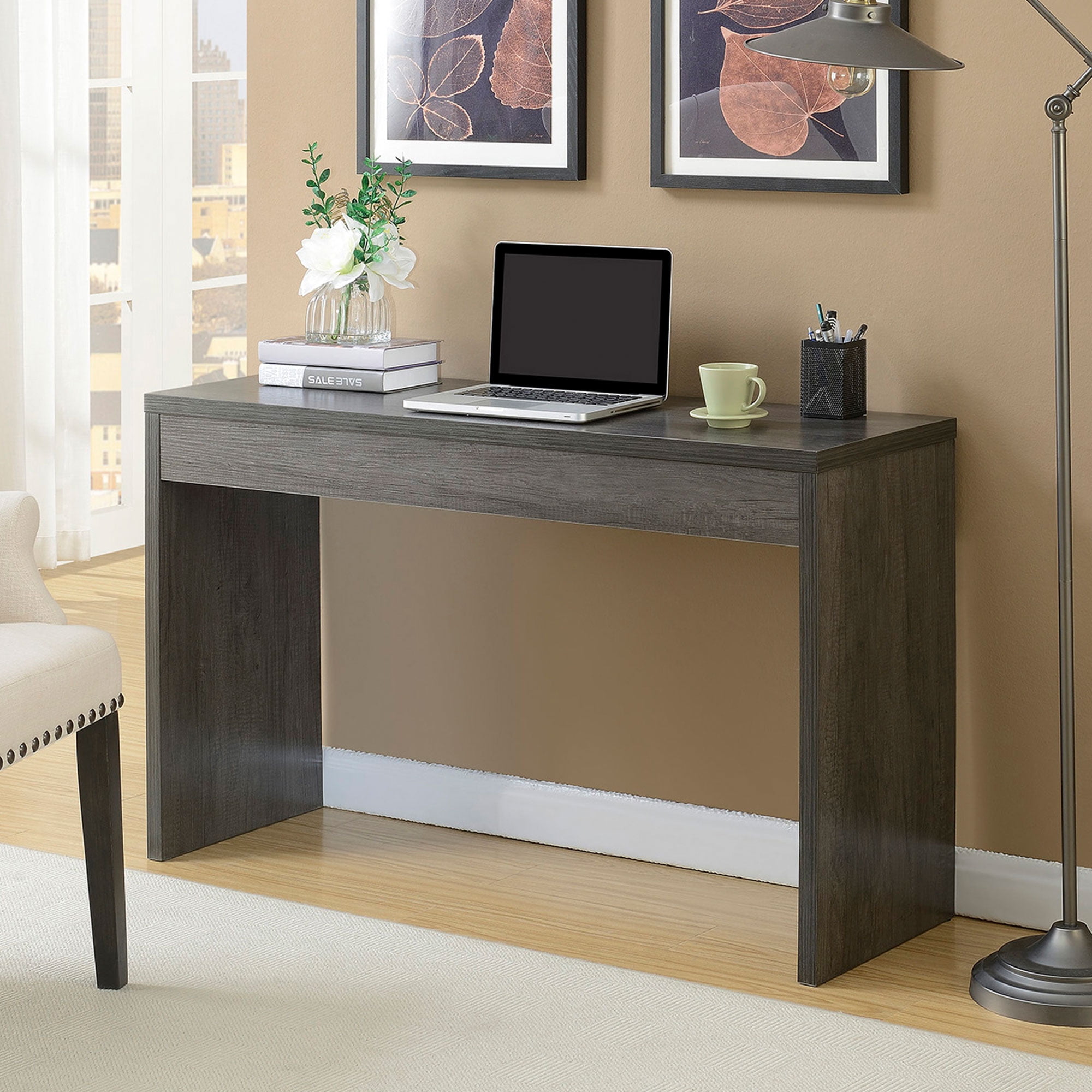 Convenience Concepts Northfield Hall Console Desk Table/Desk, Weathered