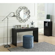 Convenience Concepts Northfield Hall Console Table/Desk, Black Wood Finish