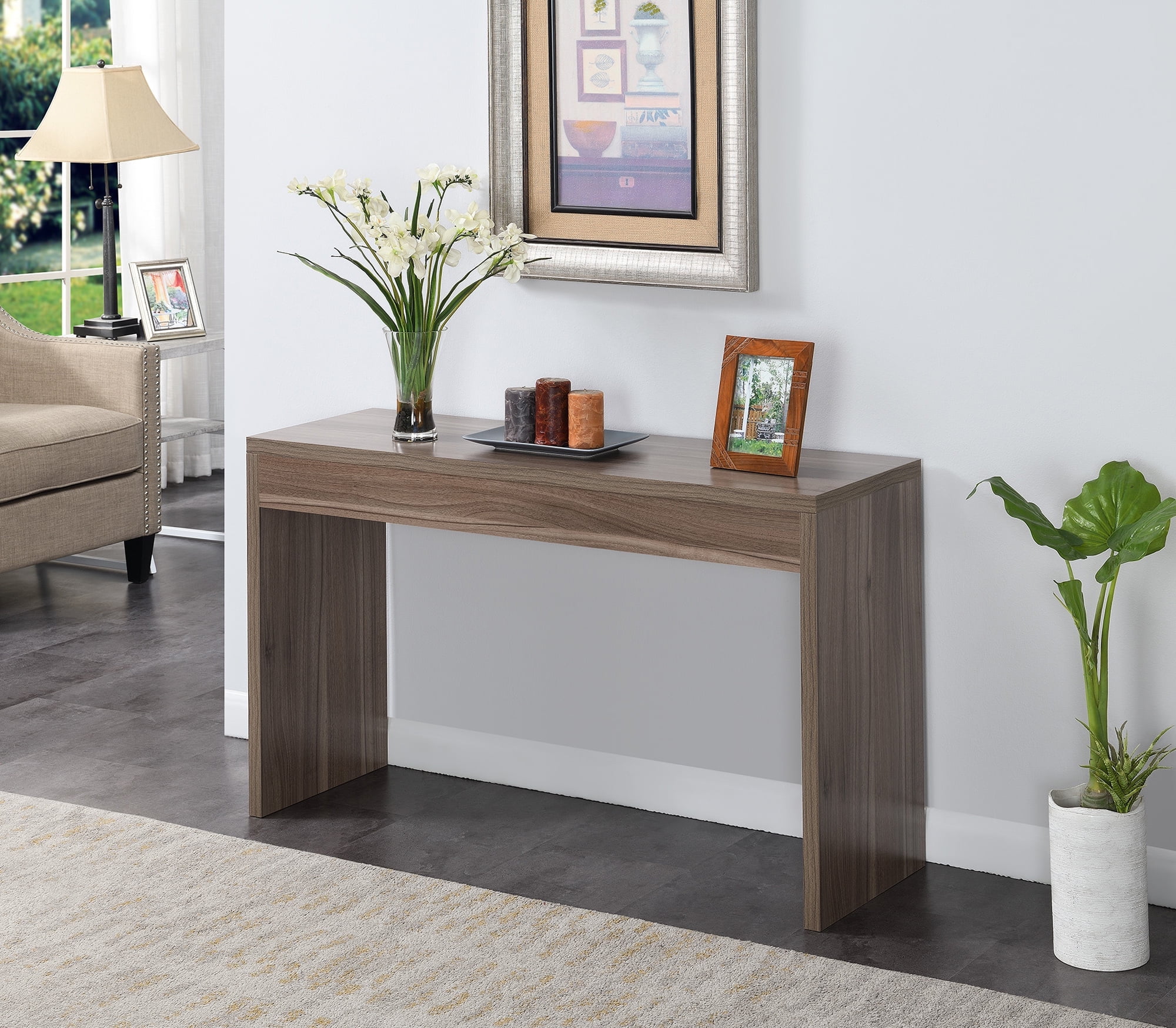 Convenience Concepts Northfield Hall Console Table/Desk, Cappuccino