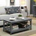 thumbnail image 1 of Convenience Concepts Omega Coffee Table with Shelf, Gray, 1 of 5