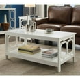 thumbnail image 1 of Convenience Concepts Omega Coffee Table with Shelf, White, 1 of 4