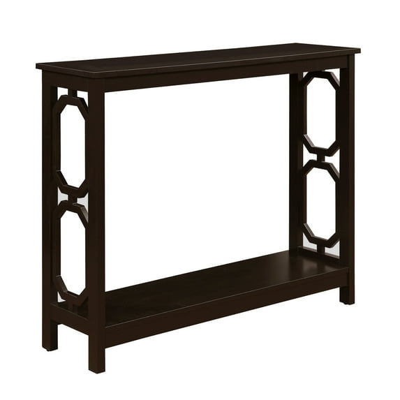 Convenience Concepts Omega Console Table with Shelf, Espresso