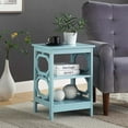 thumbnail image 1 of Convenience Concepts Omega End Table with Shelf, Sea Foam, 1 of 6
