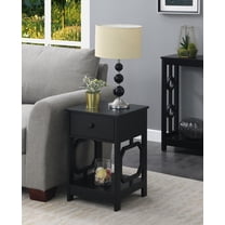 Convenience Concepts 501045BL Ledgewood End Black Table